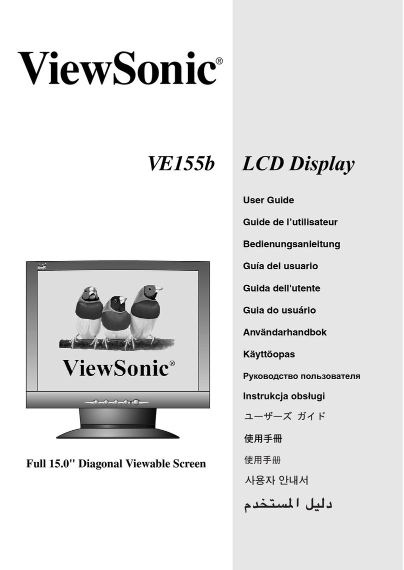 ViewSonic VE155B - 15" LCD Monitor User manual