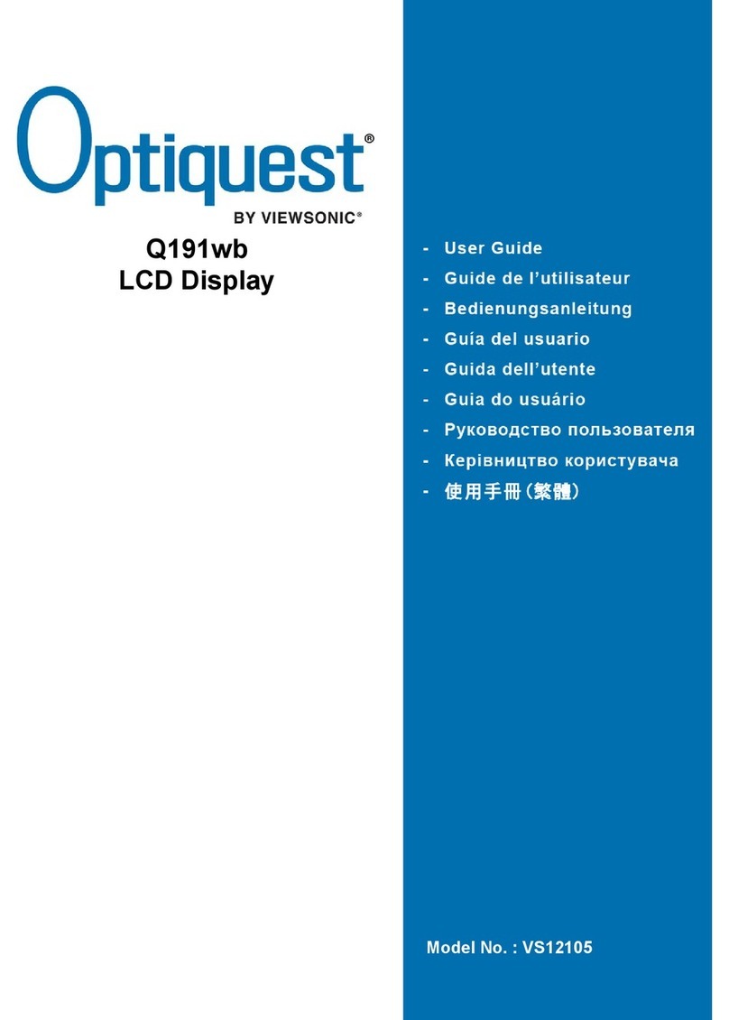ViewSonic Optiquest Q191wb Quick start guide