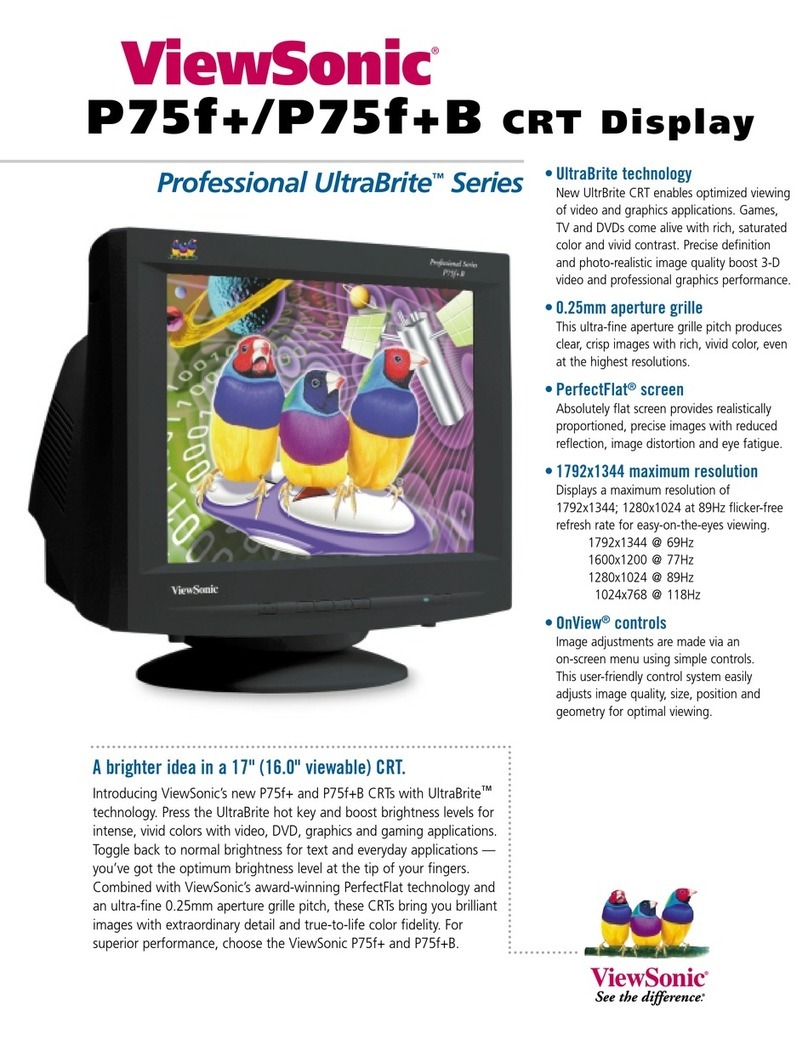 ViewSonic P75F+ User manual