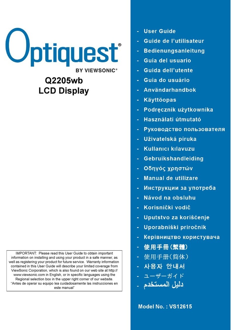ViewSonic OPTIQUEST Q2205WB User manual