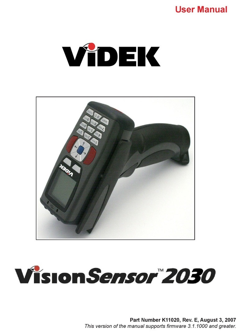 Videk VISIONSENSOR 2030 user manual Videk VISIONSENSOR 2030 user manual