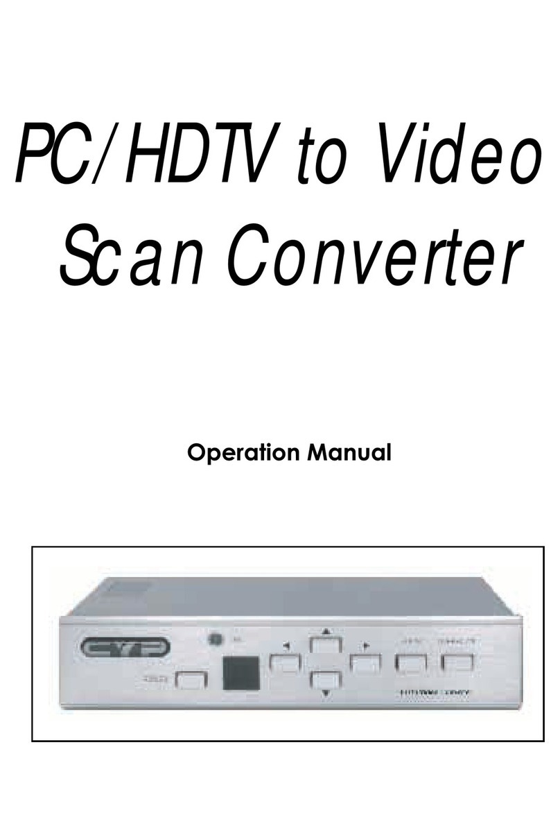 Video Products VGACMP-TV Operation manual