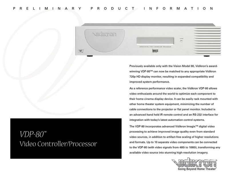 Vidikron VDP-80 Product information