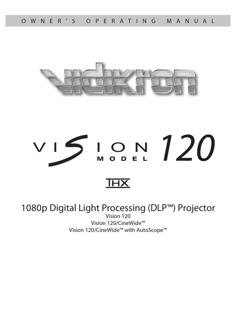 Vidikron Vision v120 operating manual