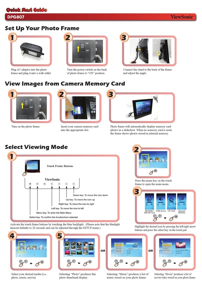 ViewSonic DPG807 User manual