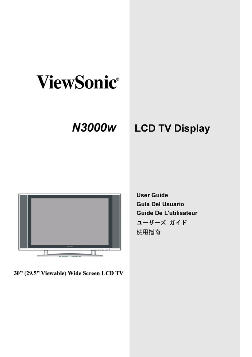 ViewSonic N3000W - NextVision - 30" LCD TV User manual
