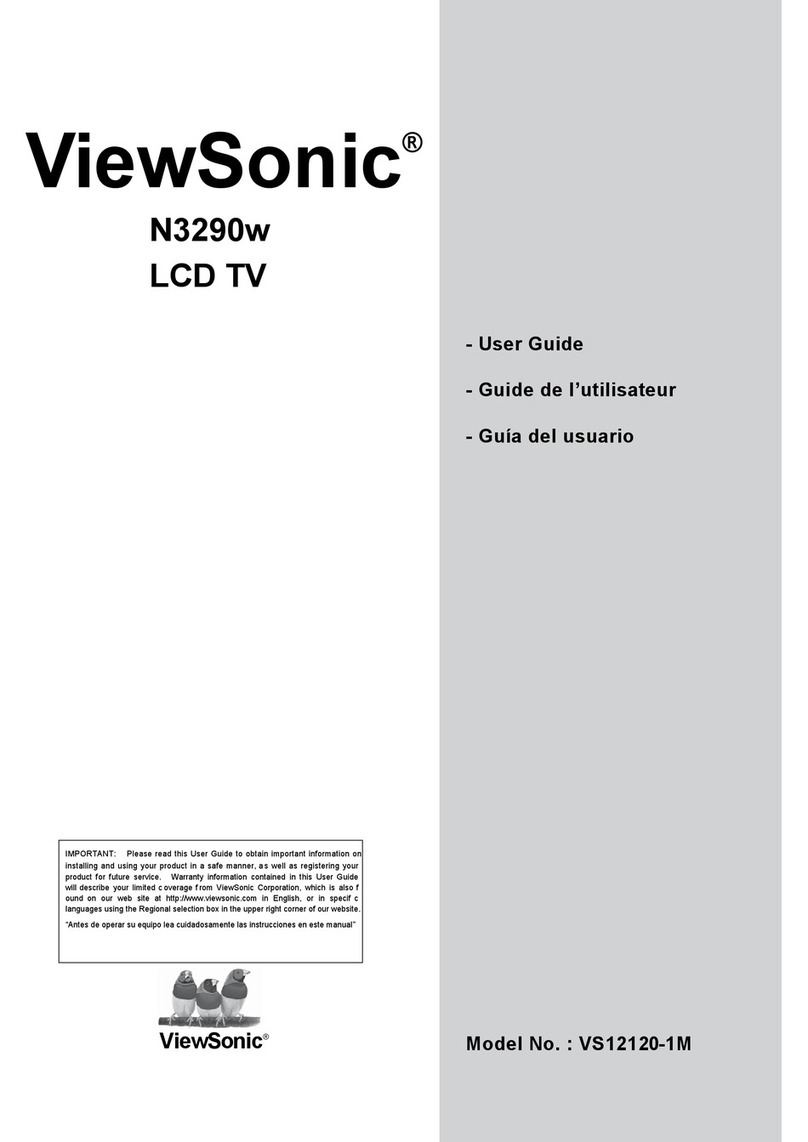 ViewSonic LCD TV VS12120-1M Quick start guide