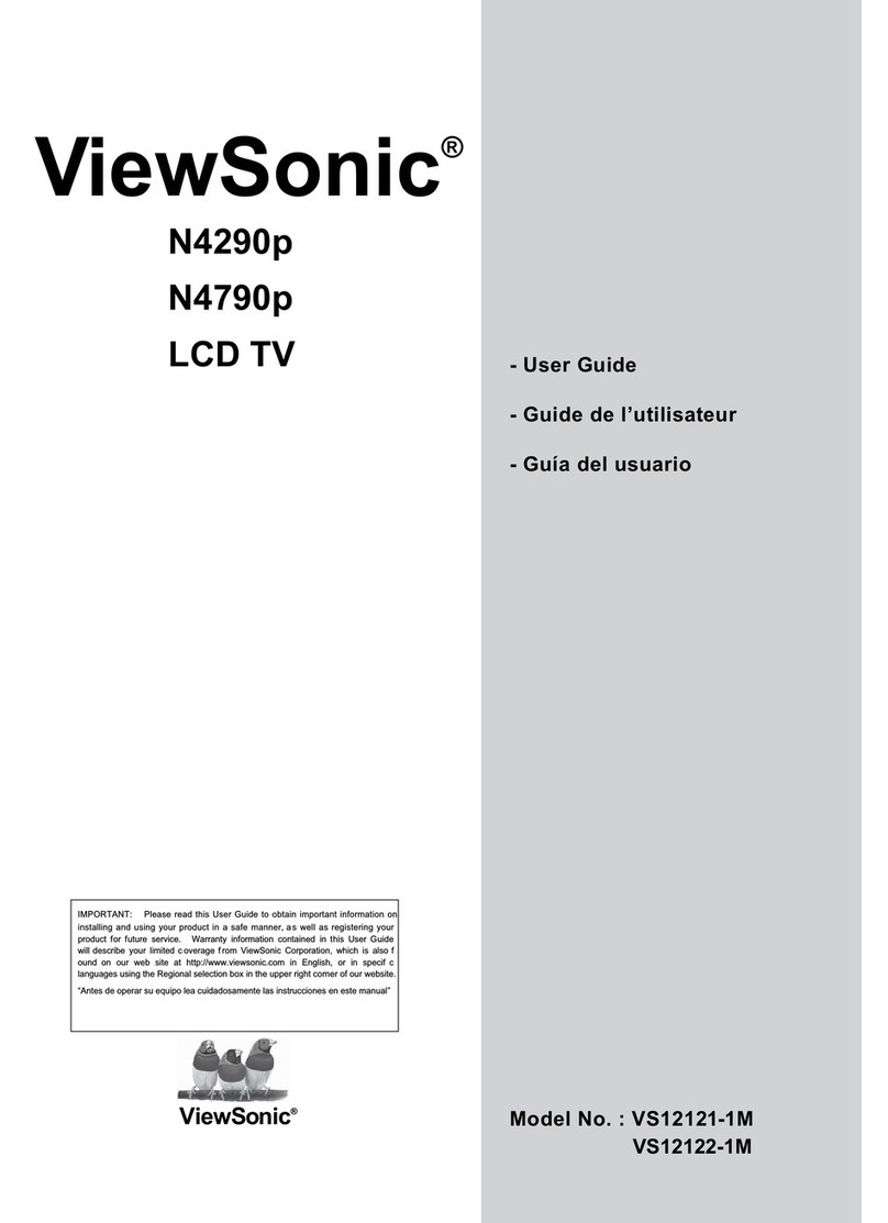 ViewSonic LCD TV VS12121-1M Quick start guide