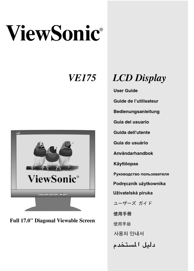 ViewSonic VE175 User manual