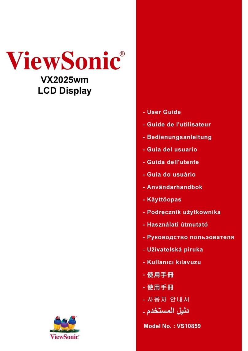 ViewSonic VX2025wm VS10859 User manual