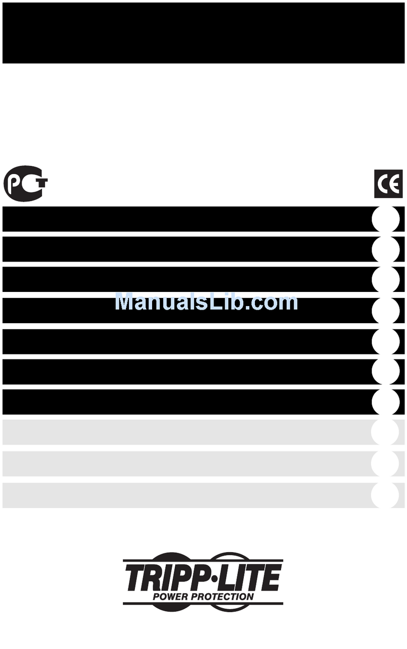 Tripp Lite SmartPro 3U Rackmount User manual