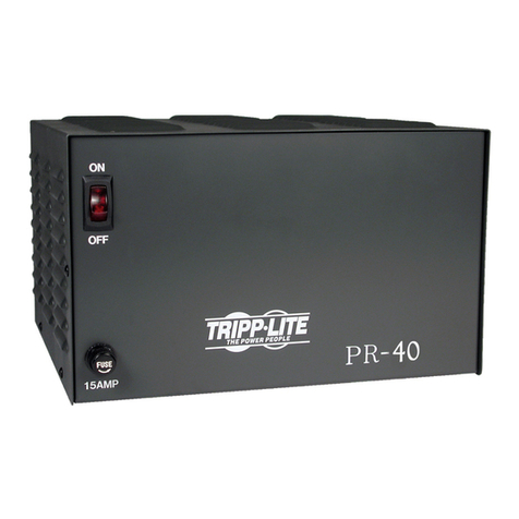 Tripp Lite PR 40 User manual
