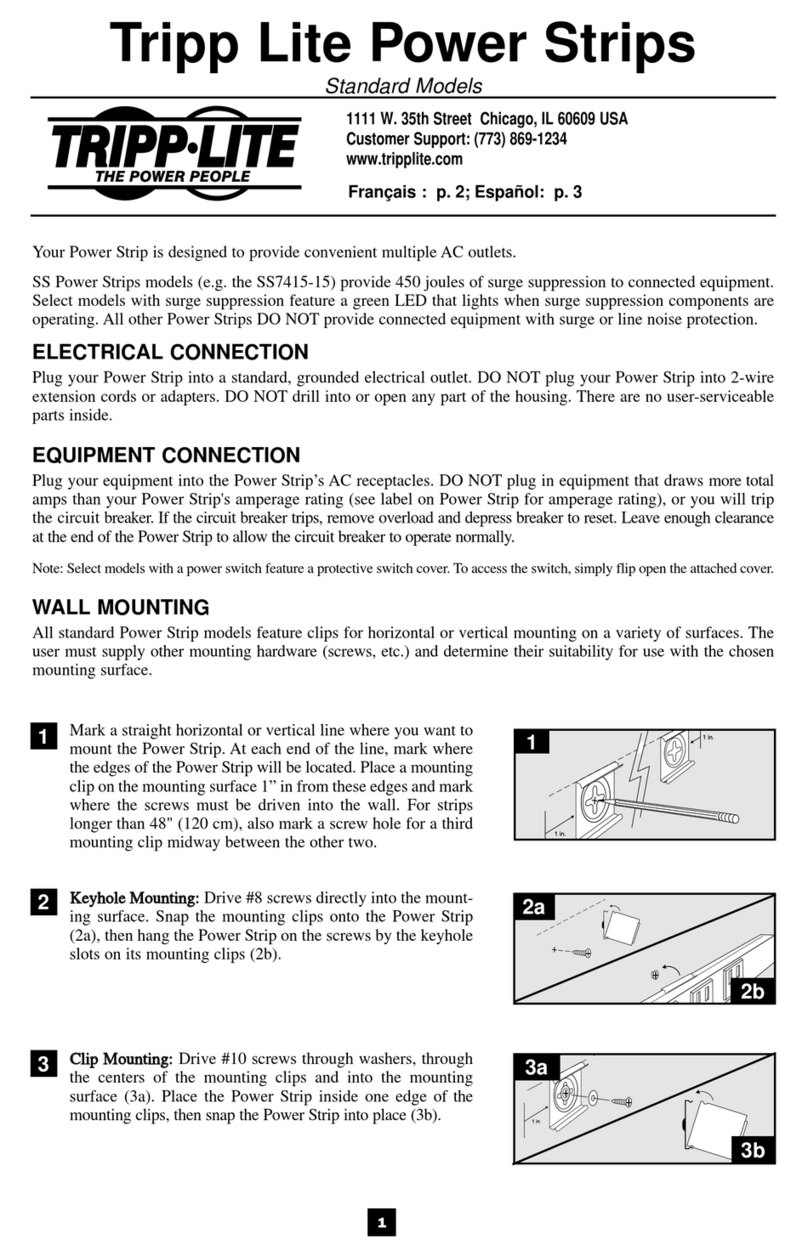 Tripp Lite SS7415-15 User manual