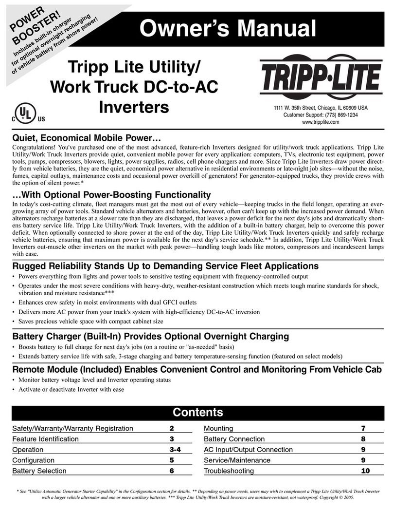 Tripp Lite UT Series User manual