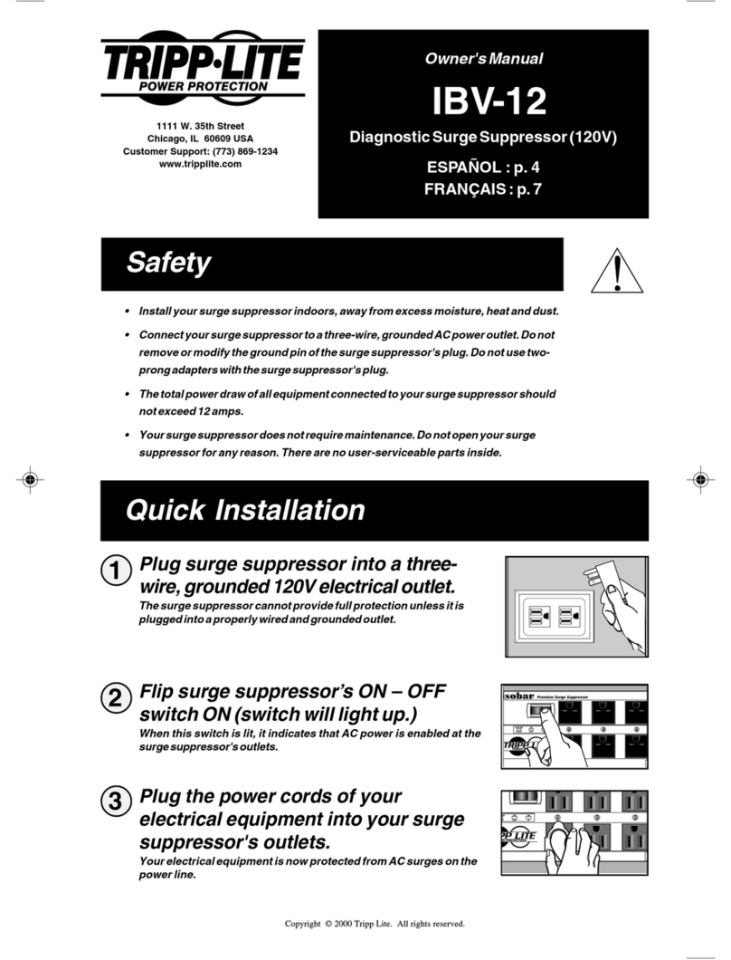 Tripp Lite IBV-12 owner's manual