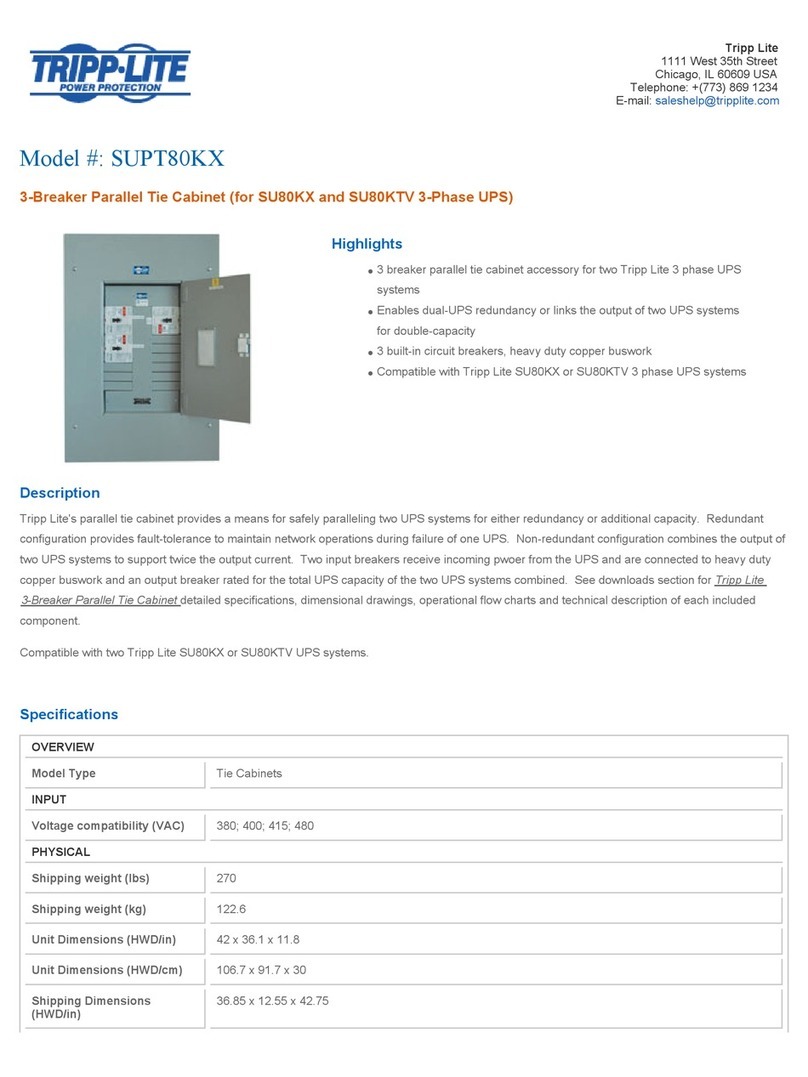 Tripp Lite SUPT80KX User manual