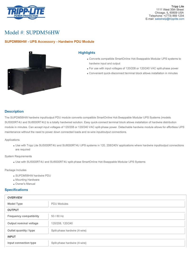 Tripp Lite SUPDM56HW User manual