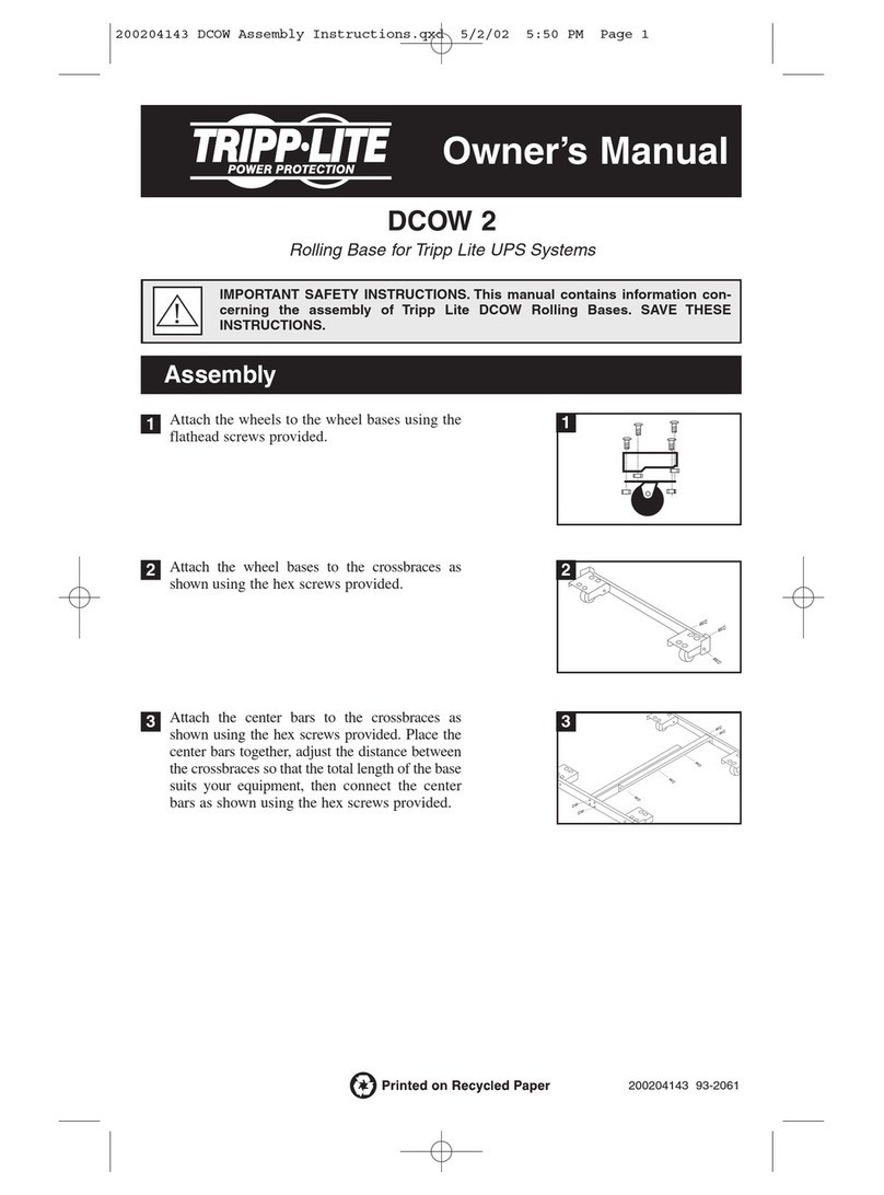 Tripp Lite DCOW 2 User manual