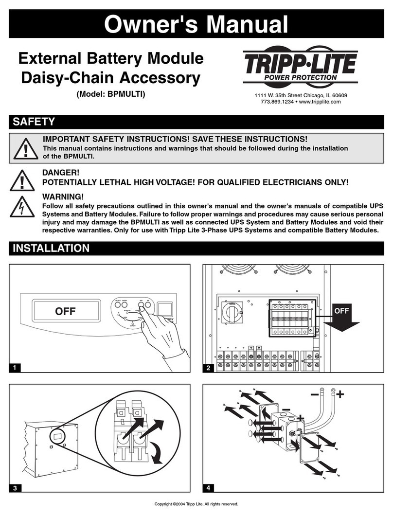 Tripp Lite BPMULTI owner's manual