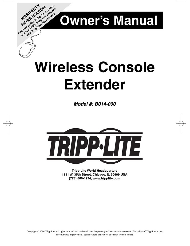 Tripp Lite Wireless Console Extender B014-000 User manual