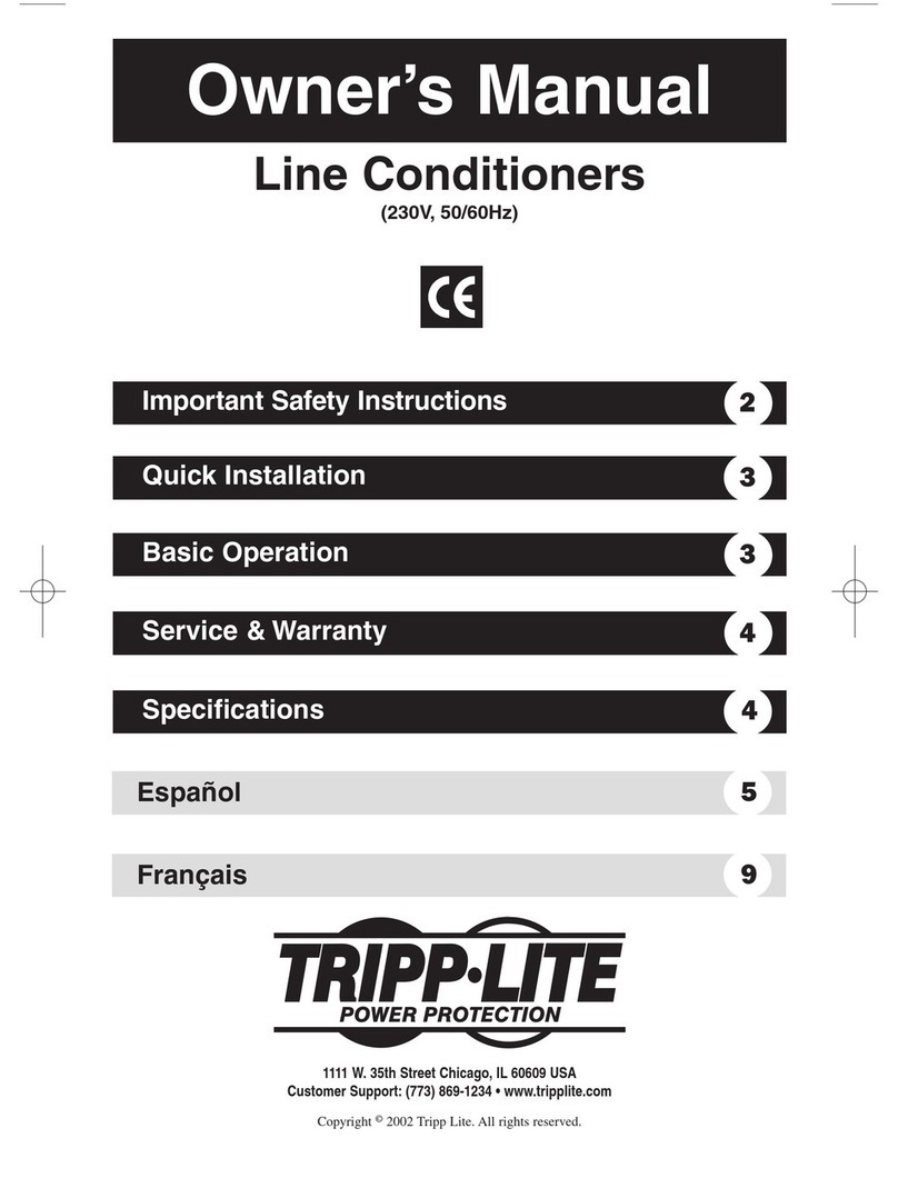 Tripp Lite LR 604 owner's manual