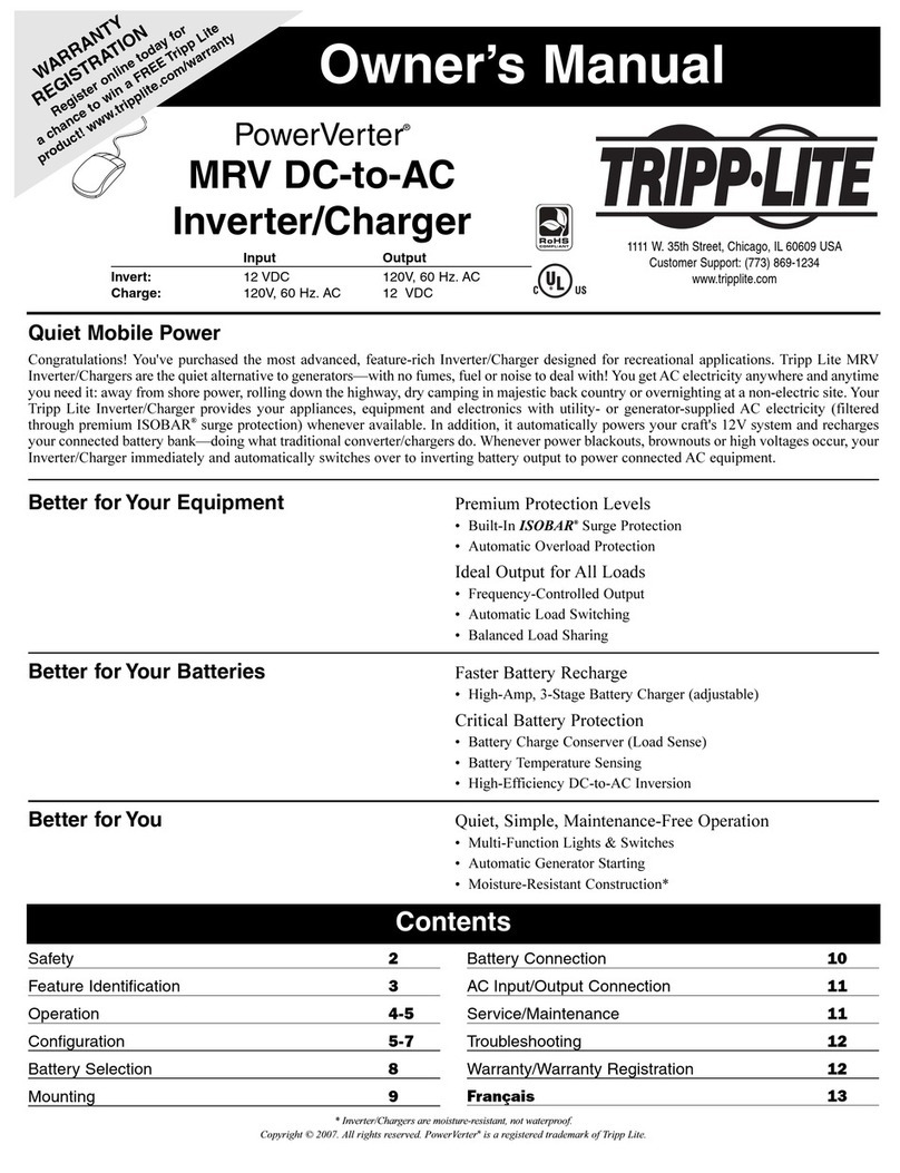Tripp Lite PowerVerter 93-2642 User manual Tripp Lite PowerVerter 93-2642 User manual