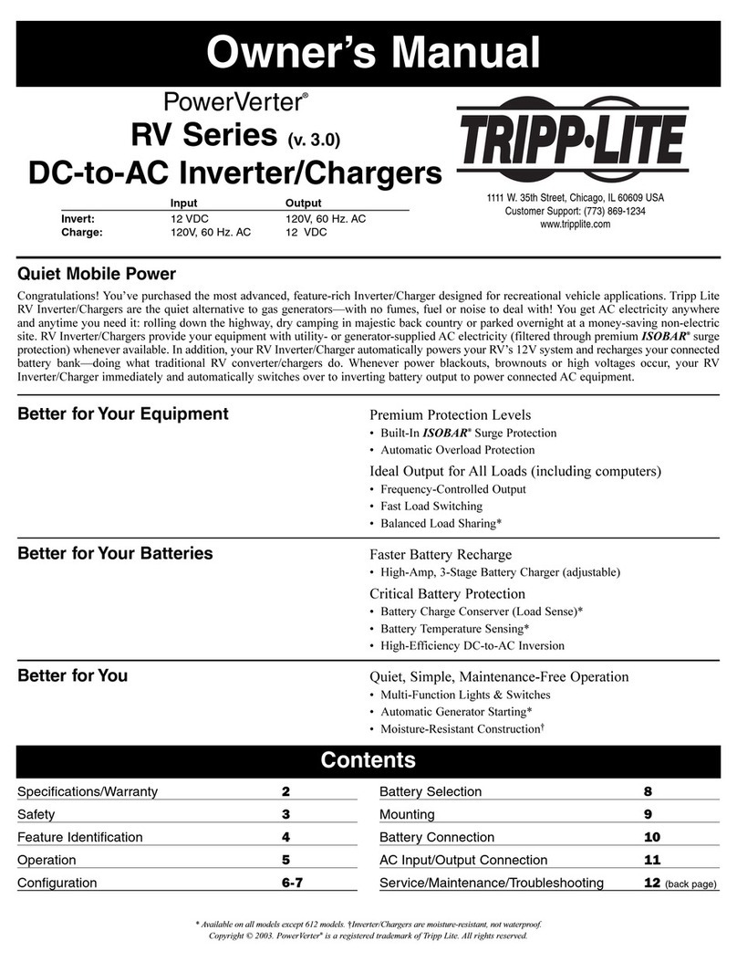 Tripp Lite PowerVerter 200310080 User manual