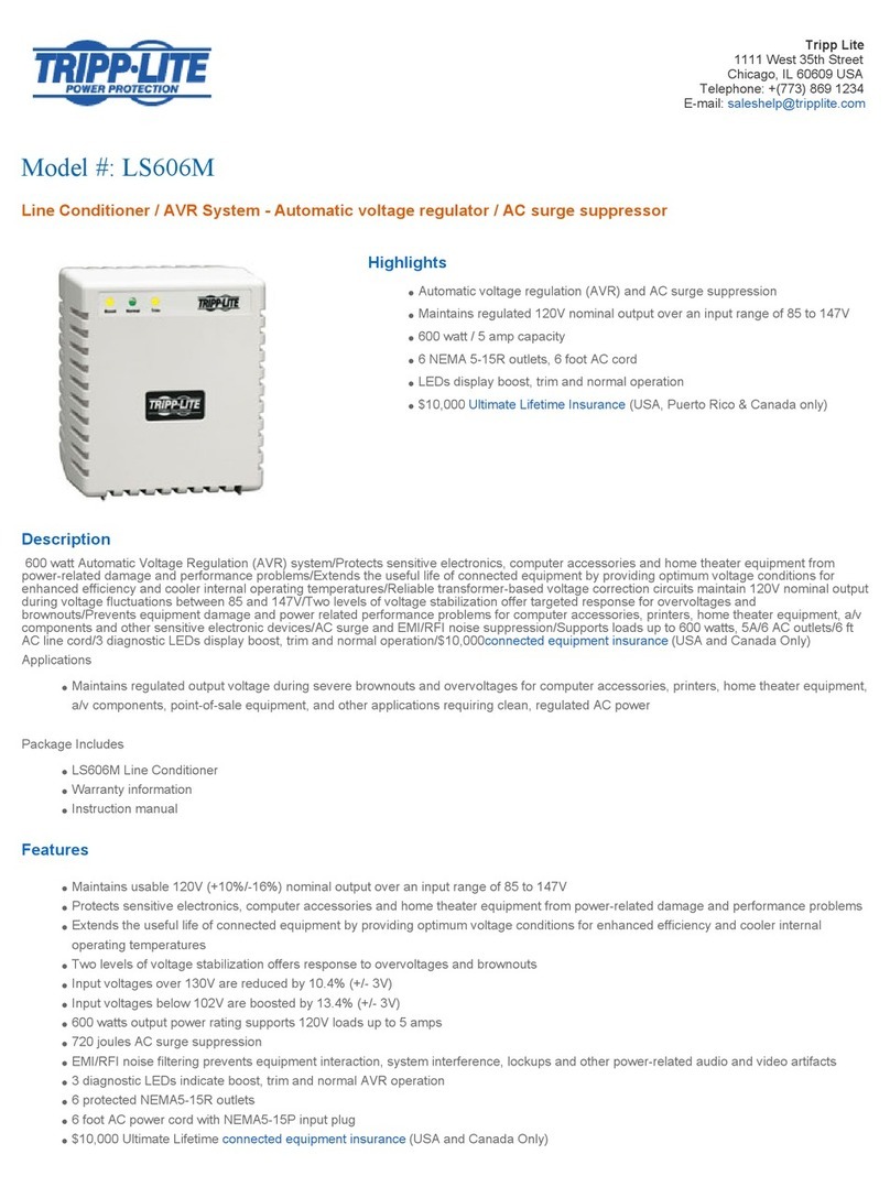 Tripp Lite LS606M User manual