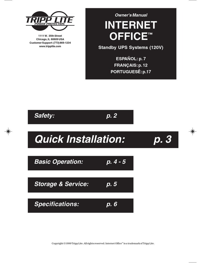 Tripp Lite I User manual