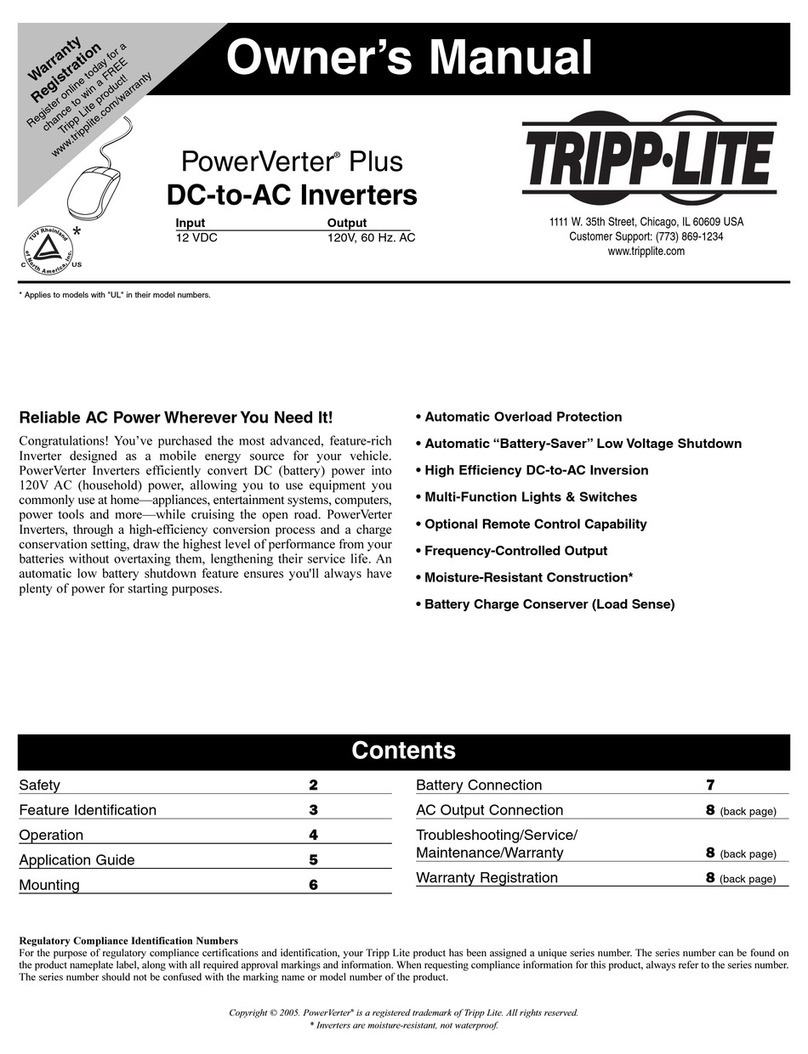 Tripp Lite Welding System owner's manual