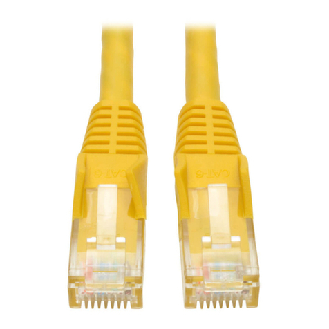 Tripp Lite Yellow Cat6 Snagless Patch Cable N201-020-YW User manual