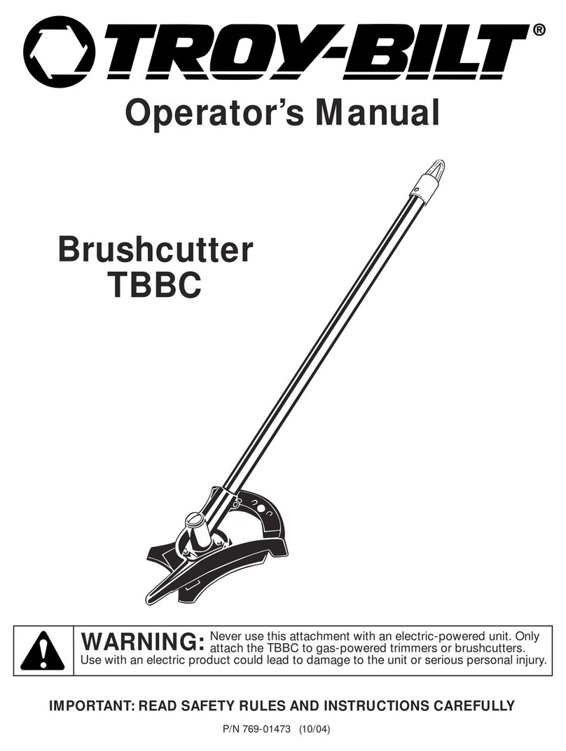 Troy-Bilt P/N 769-01473 Operator's manual