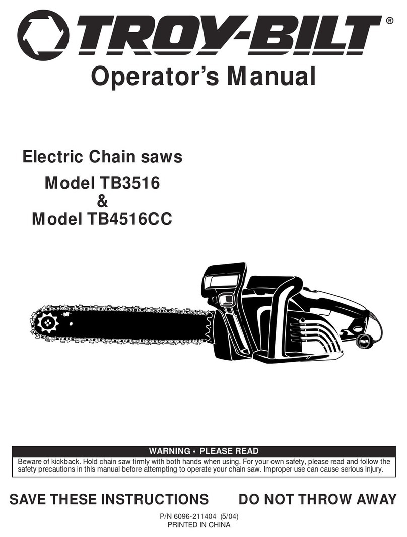 Troy-Bilt TB3516 User manual