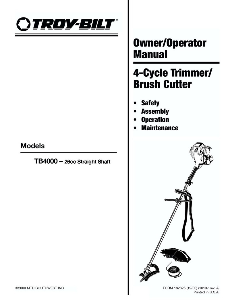 Troy-Bilt 182826 TB4000 Owner's manual