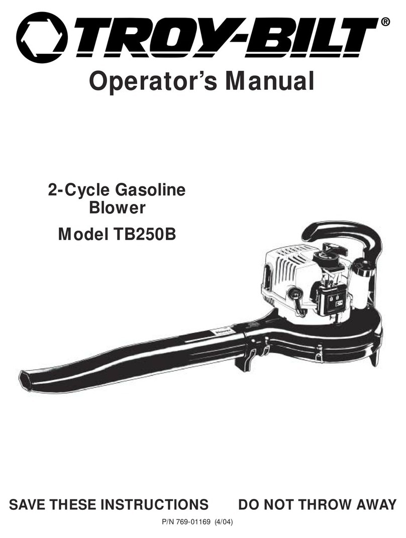 Troy-Bilt TB250B Operator's manual
