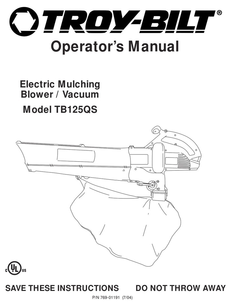 Troy-Bilt TB125QS Operator's manual