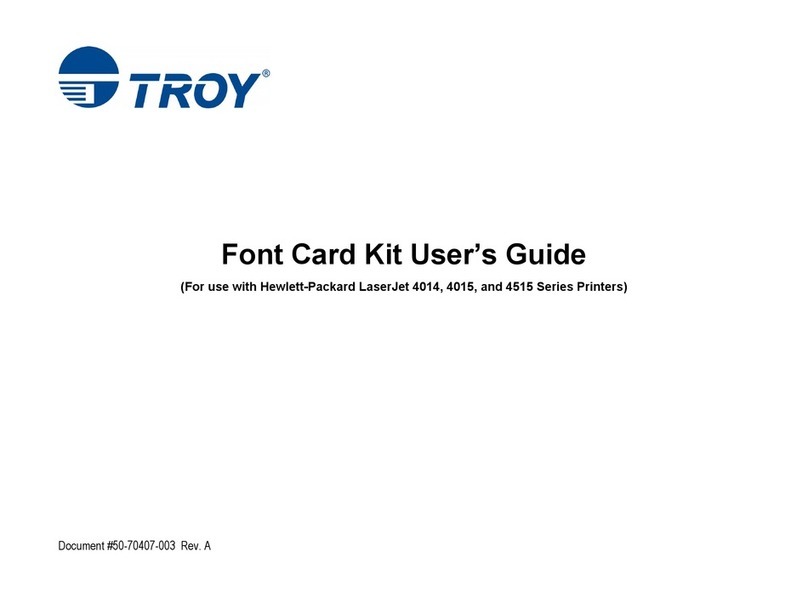 TROY Group Font Card Kit 4515 user guide