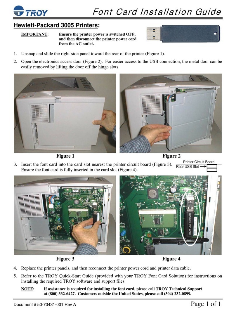 TROY Group MICR 3005 User manual