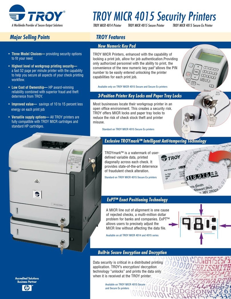 TROY Group MICR 4015 Secure Ex User manual
