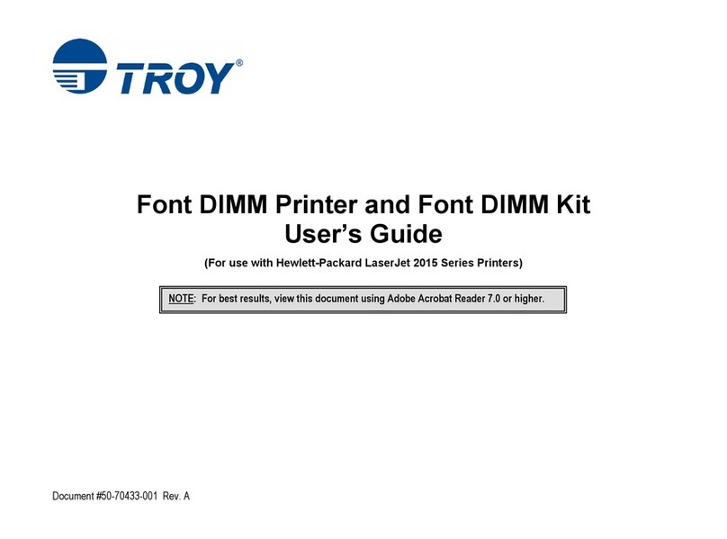 TROY Group 2015 Series User manual