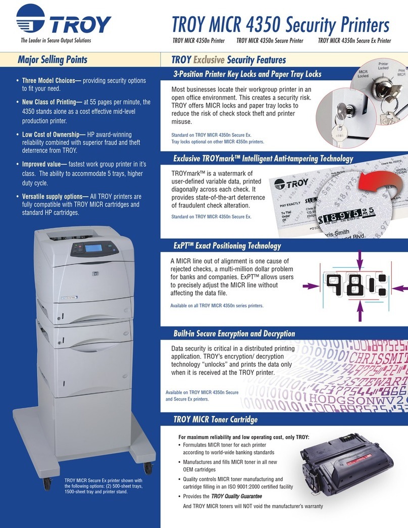 TROY Group MICR 4350n Secure Ex User manual