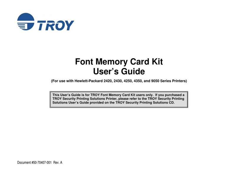 TROY Group Font Memory Card Kit user guide