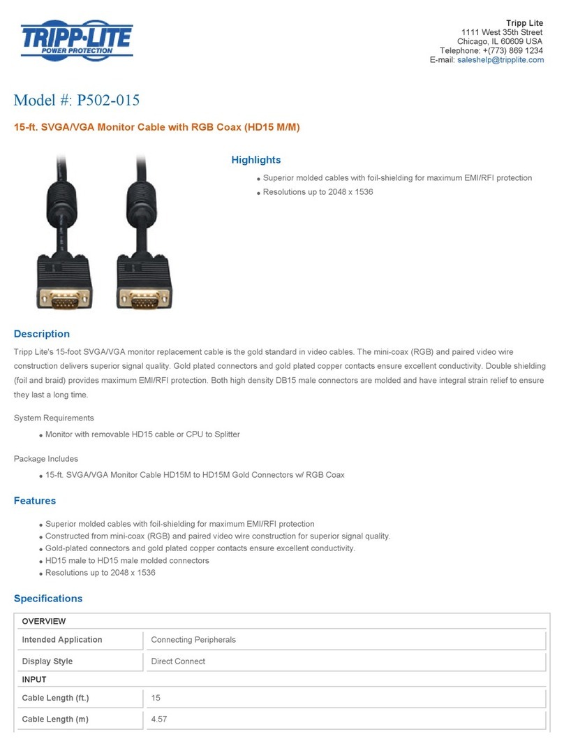 Tripp Lite P502-015 User manual Tripp Lite P502-015 User manual
