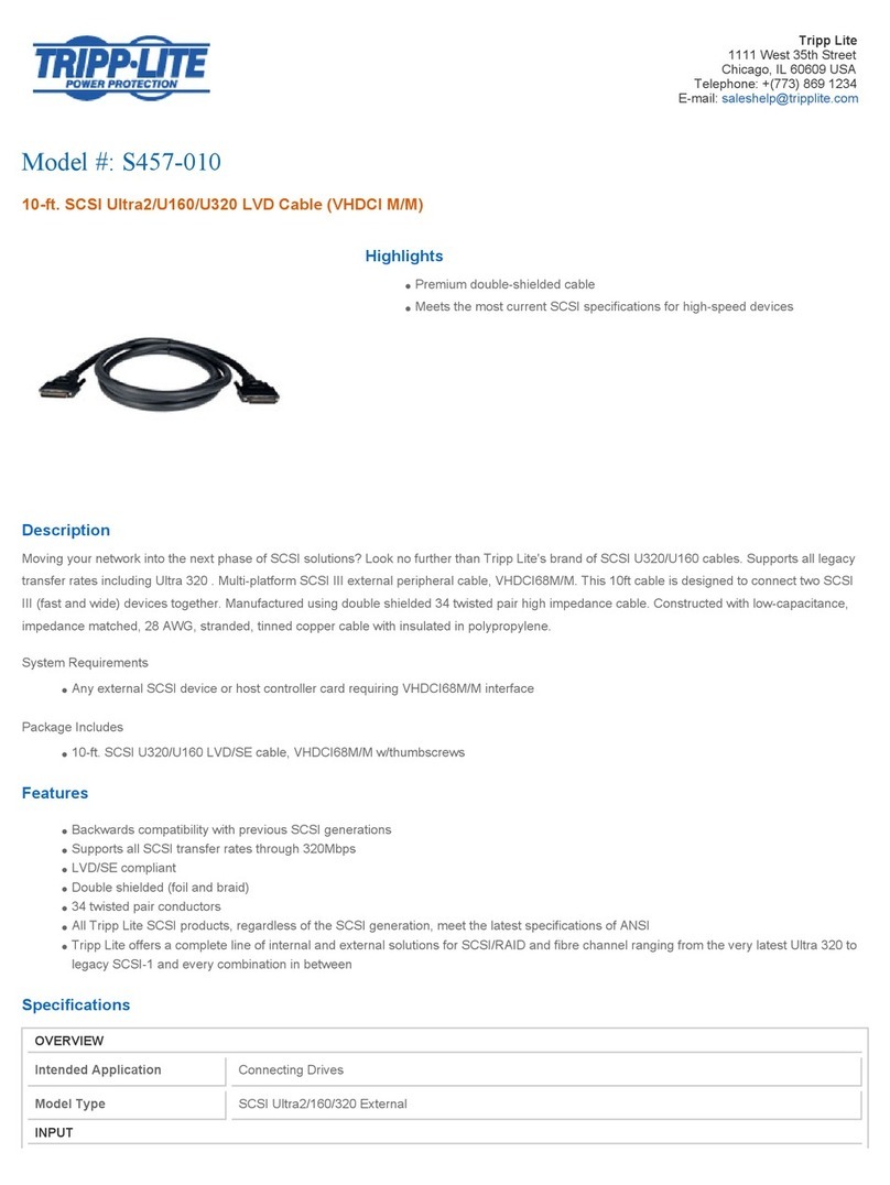 Tripp Lite S457-010 Specification sheet Tripp Lite S457-010 Specification sheet