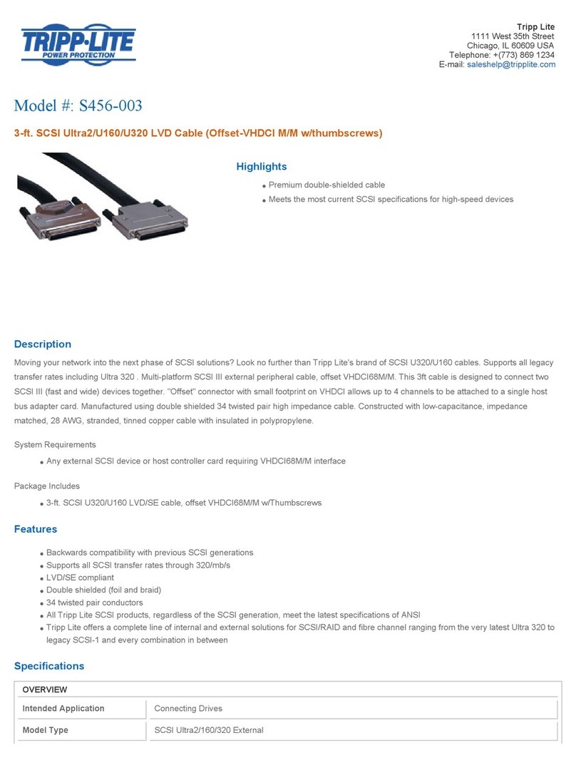 Tripp Lite s456-003 User manual Tripp Lite s456-003 User manual