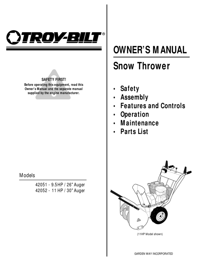 Troy-Bilt 42051 owner's manual