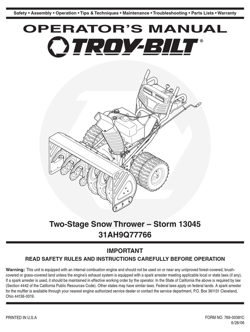Troy-Bilt 31AH9Q77766 Operator's manual