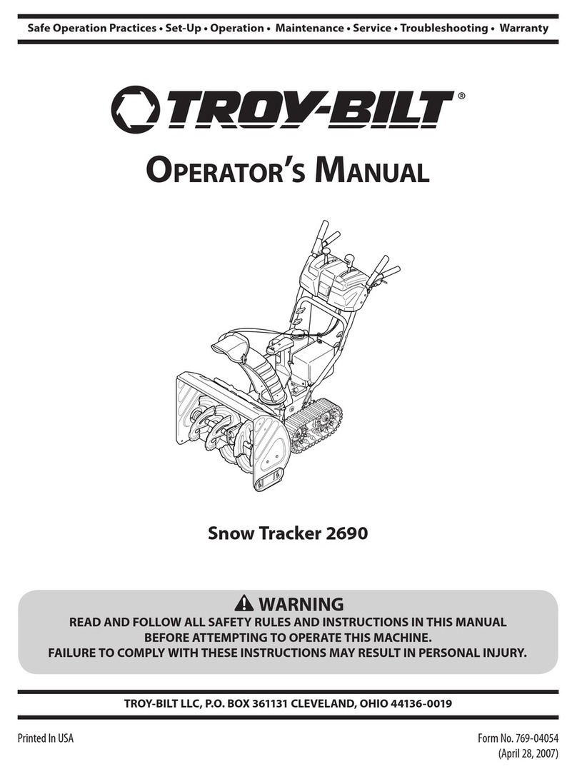 Troy-Bilt Storm Tracker 2690 operating manual