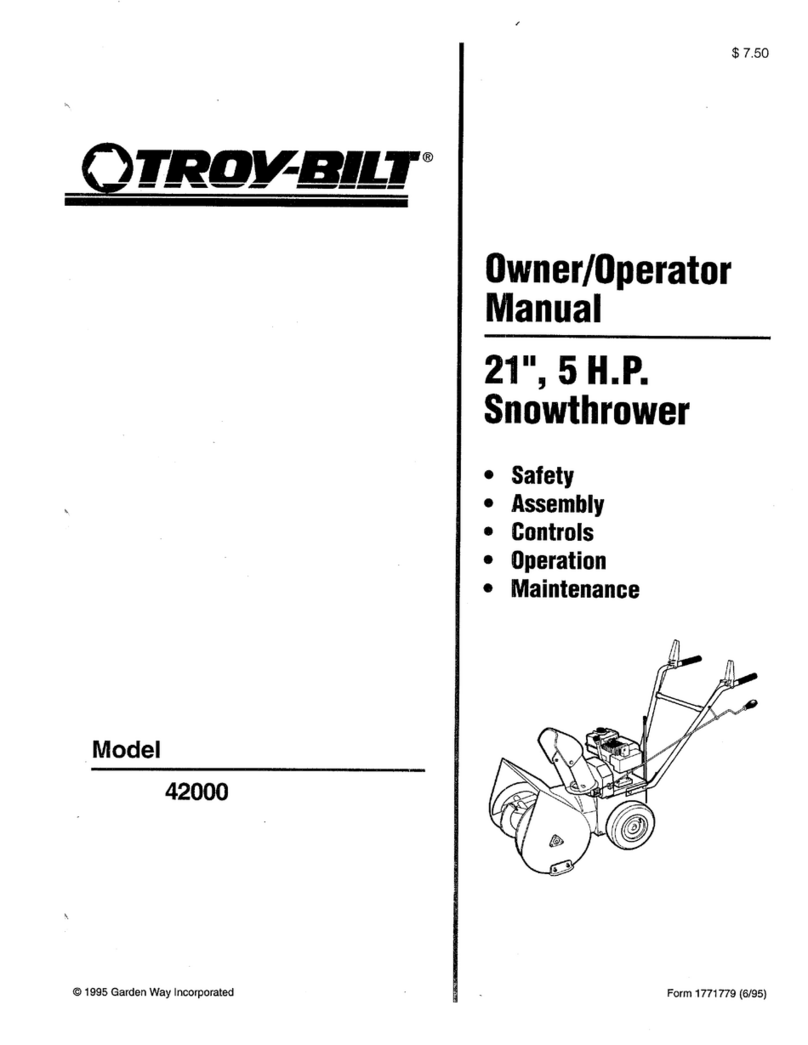 Troy-Bilt 42000 Owner's/operator's manual