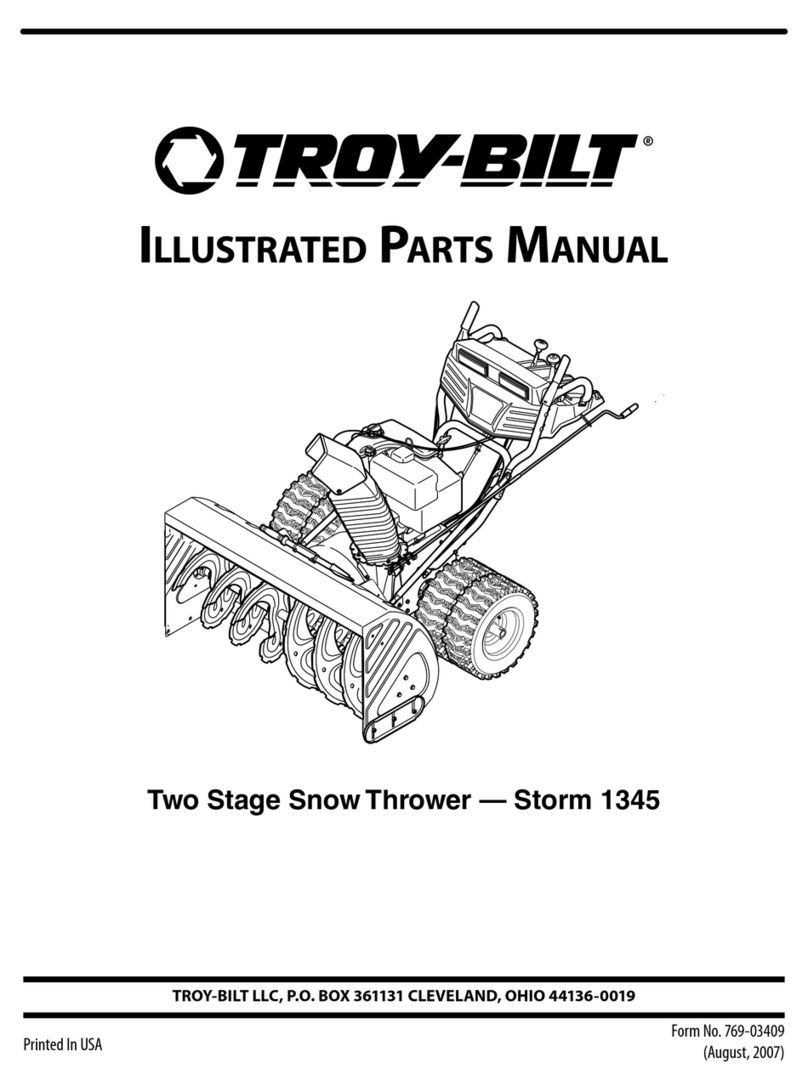 Troy-Bilt 1345 Setup guide